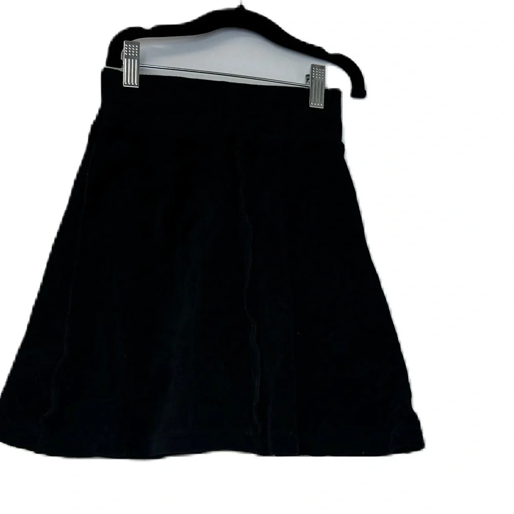 Urbani girls 7 black matching set velour skirt turtle neck top casual fun winter